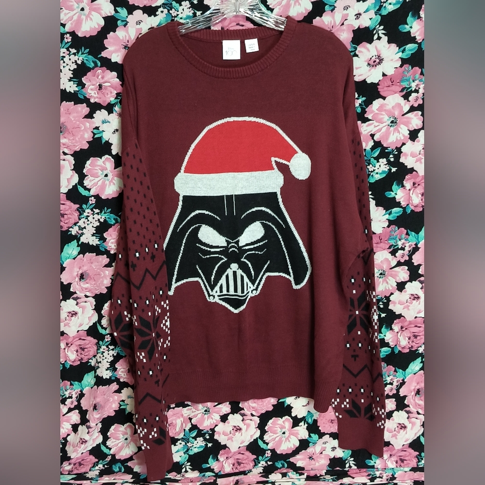 Star Wars Maroon Darth Vader Holiday Cardigan